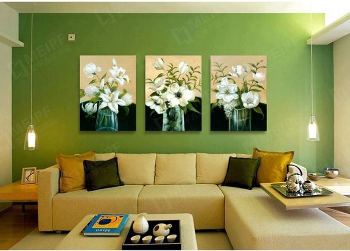 欧式客厅装饰画室内壁画卧室花卉无框画简约沙发背景墙画复古挂画